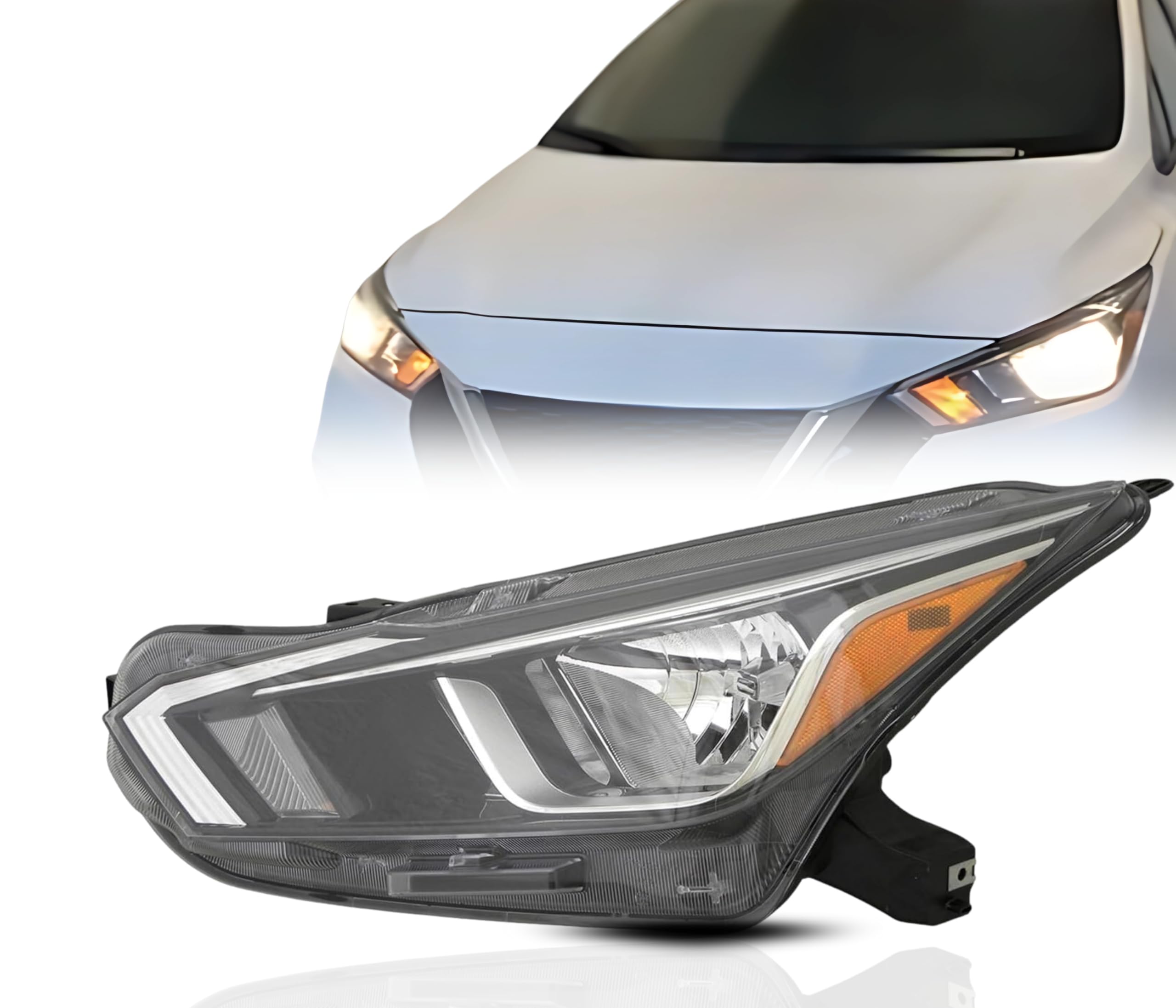 Amazon.com: Headlamp Replacement For Nissan Versa 2020-2022 S/SV